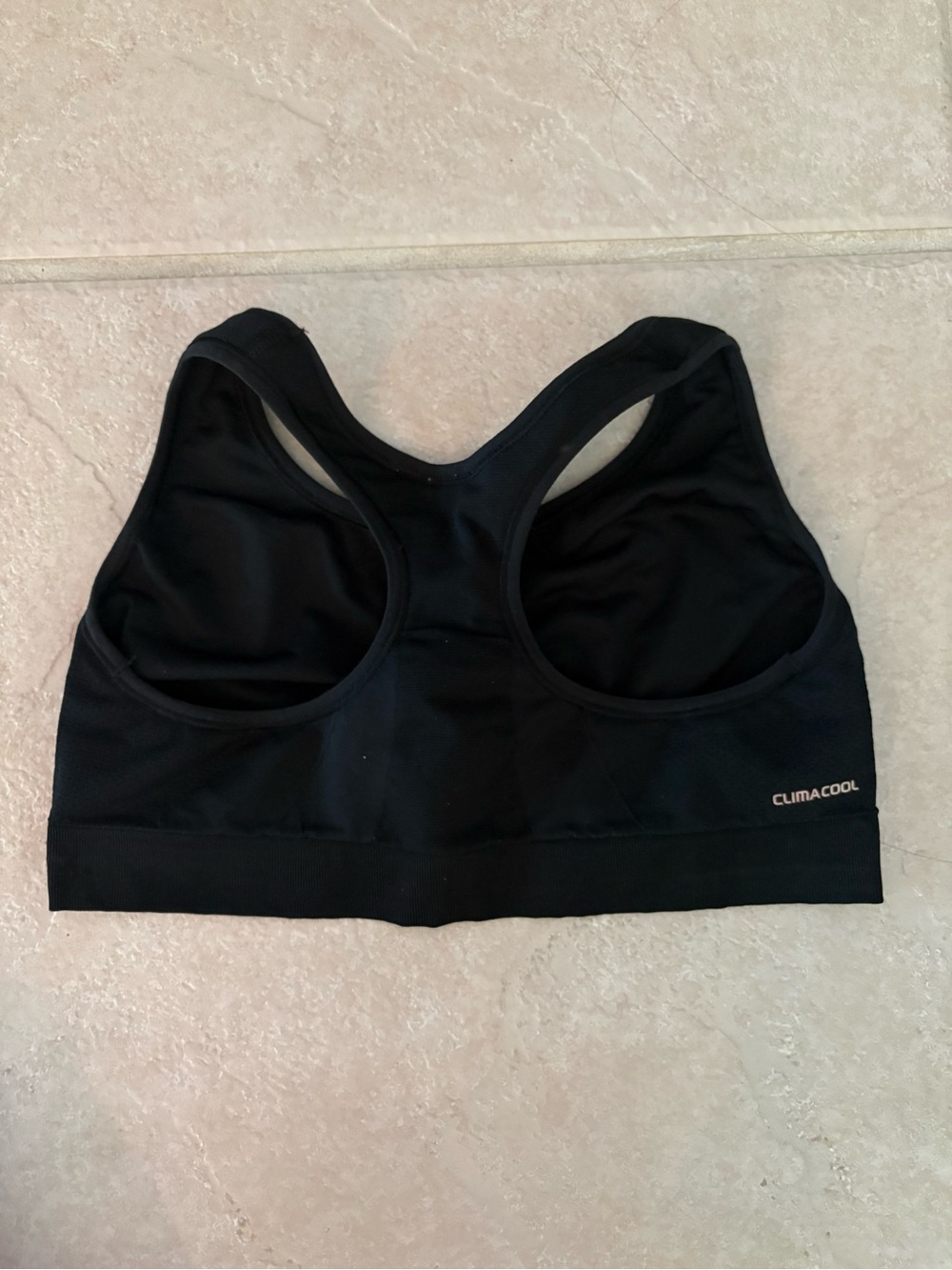 Women’s Adidas TechFit Black Sports Bra - Size Large - Picture 4 of 9